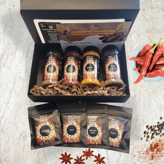 Authentic Homemade Indian Chicken Curry Kit with Free Printed Recipe Guide