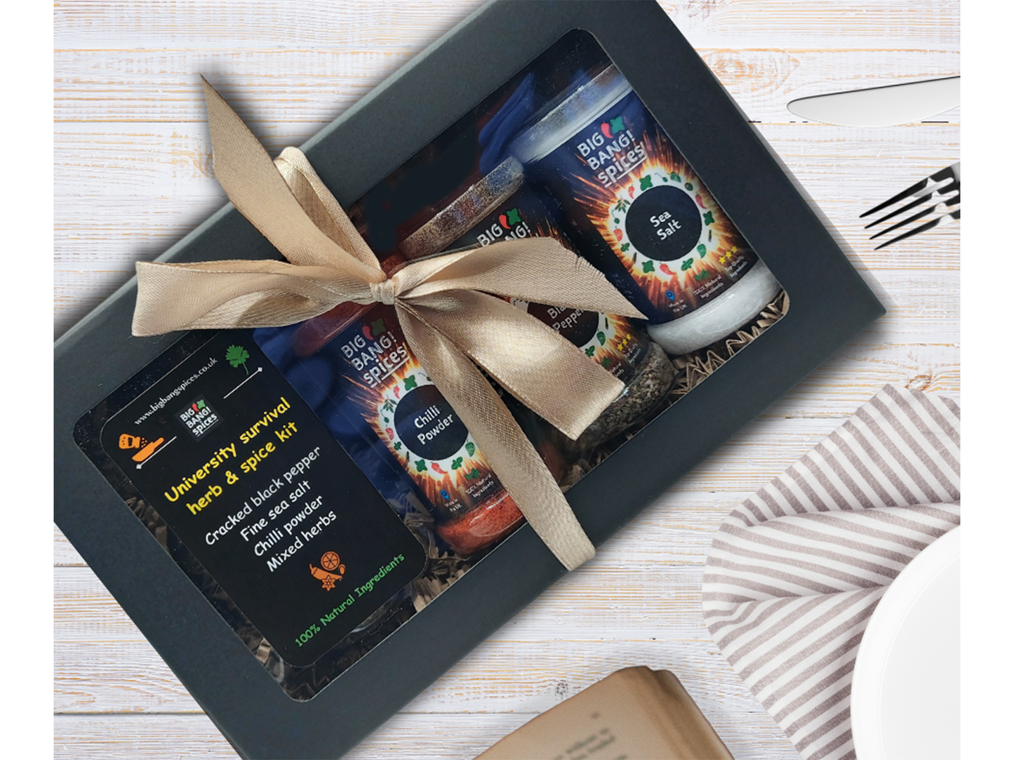 Essential University Survival herb and spice kit