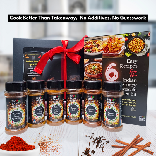 Indian Curry Masala Spice Kit with Printed Recipe Guide