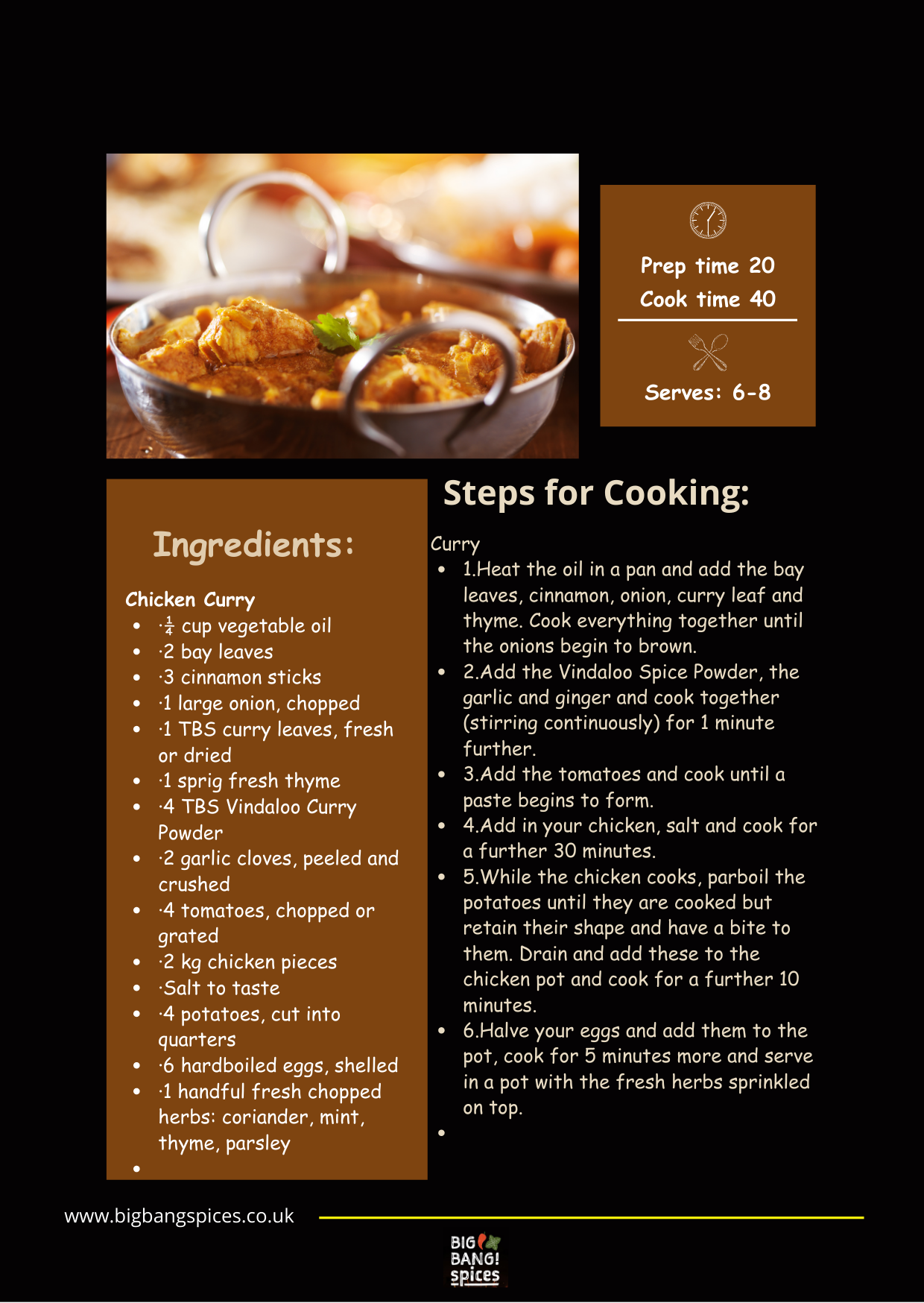 Ebook: 6 Easy Recipes using the Indian Masala Spice Kit