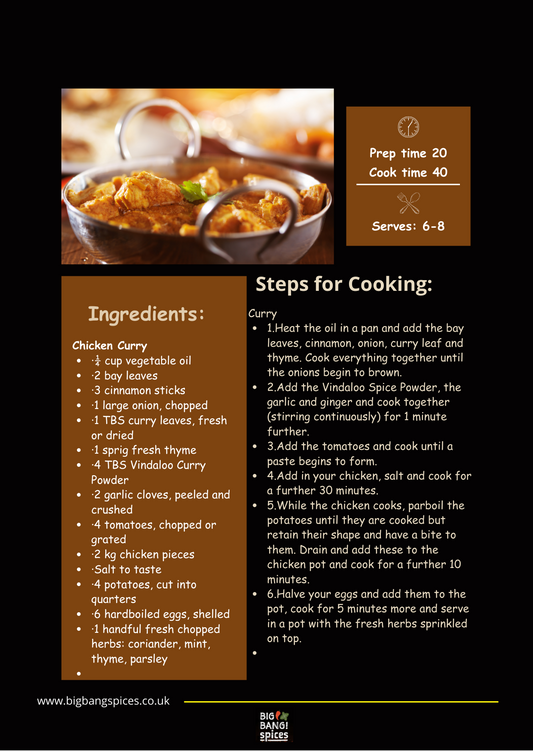 Ebook: 6 Easy Recipes using the Indian Masala Spice Kit