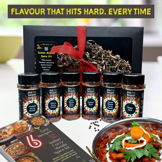 Indian Curry Masala Spice Kit with Free Printed Recipe Guide