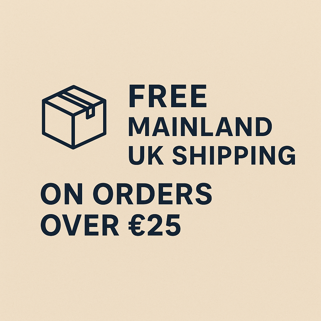 📦 Free Mainland UK Packaging and Shipping on Orders Over £25!