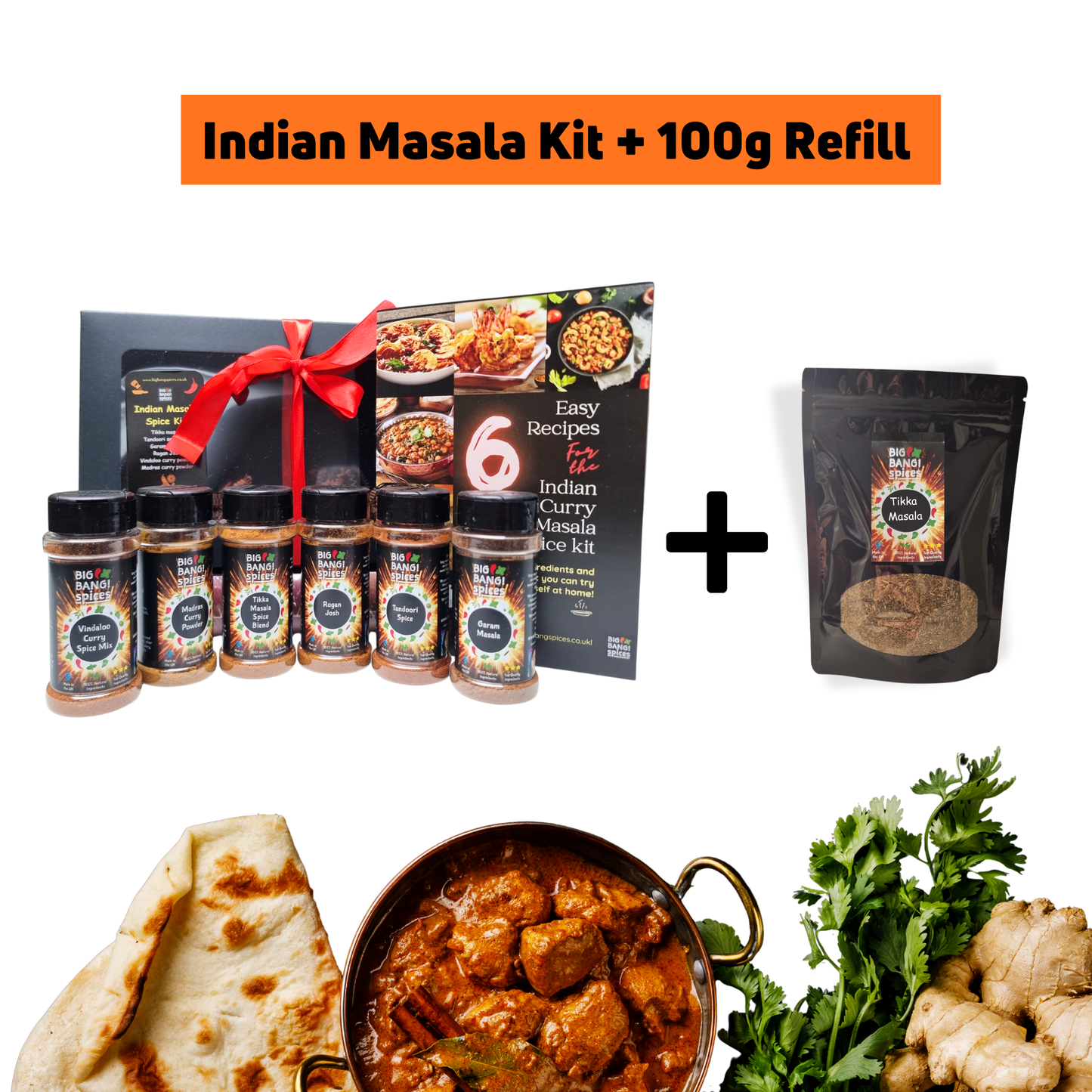 🌴 Indian Masala Curry Kit PLUS 100g Tikka Masala Refill Bundle