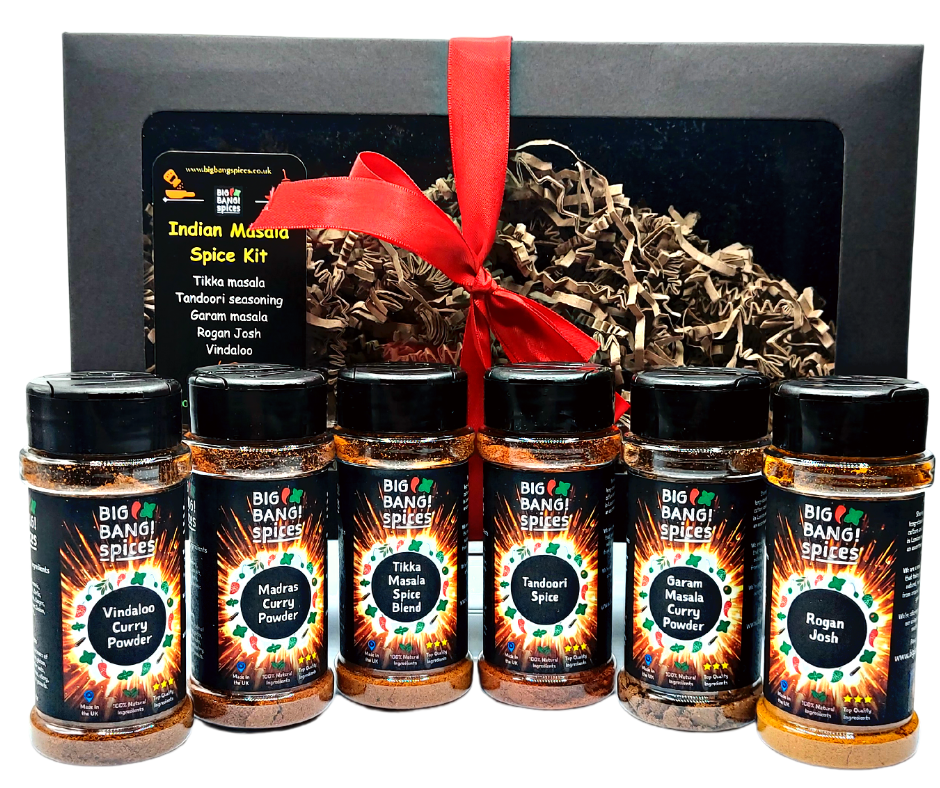 The Ultimate Indian Masala AND Tarka Kit, with 12 Free Printed Recipe Guide
