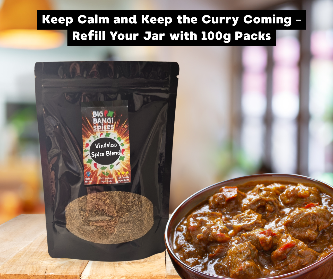 Madras Curry Spice Blend 100g Refill