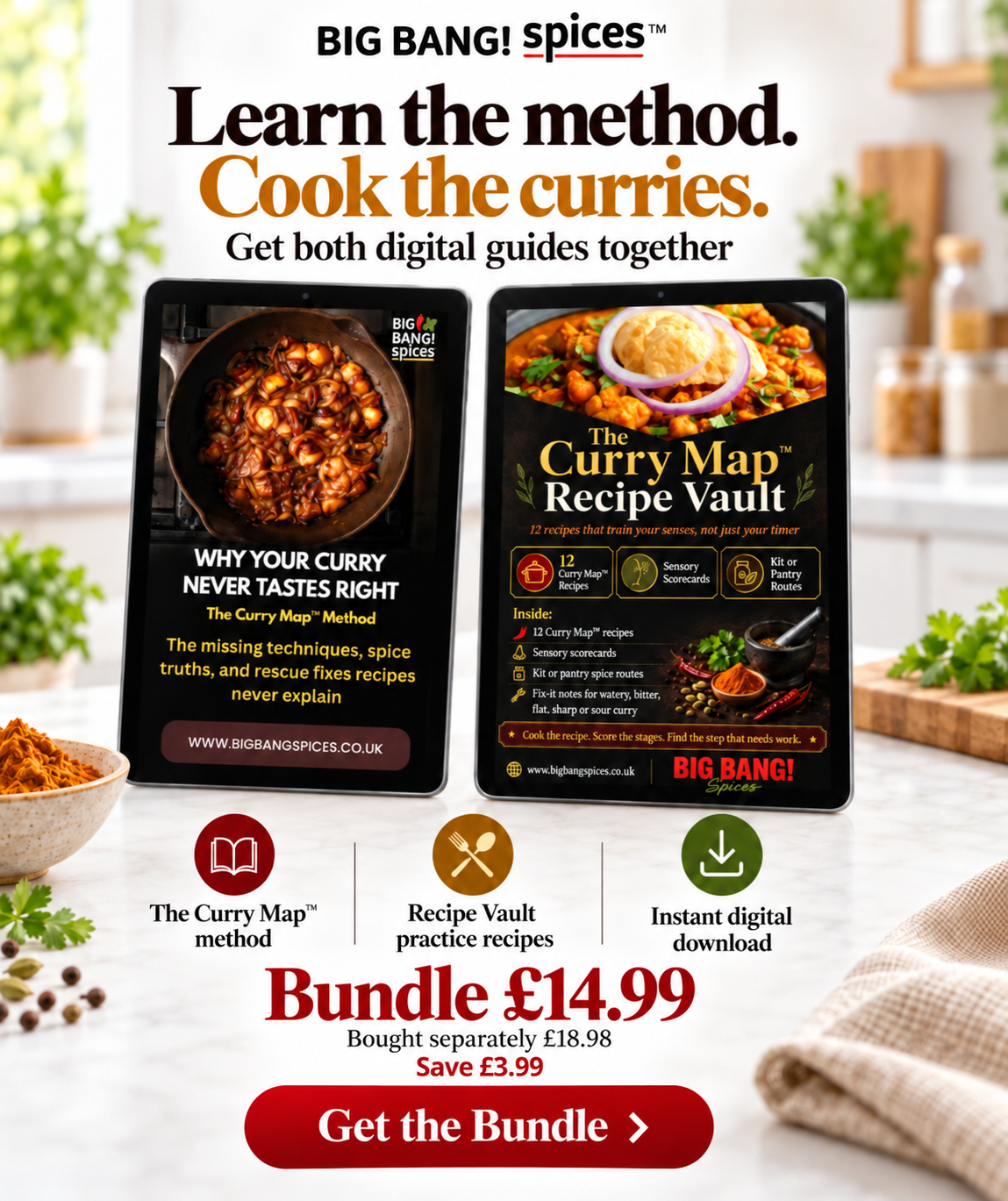 Curry Map™ + 12 Recipe Vault Bundle